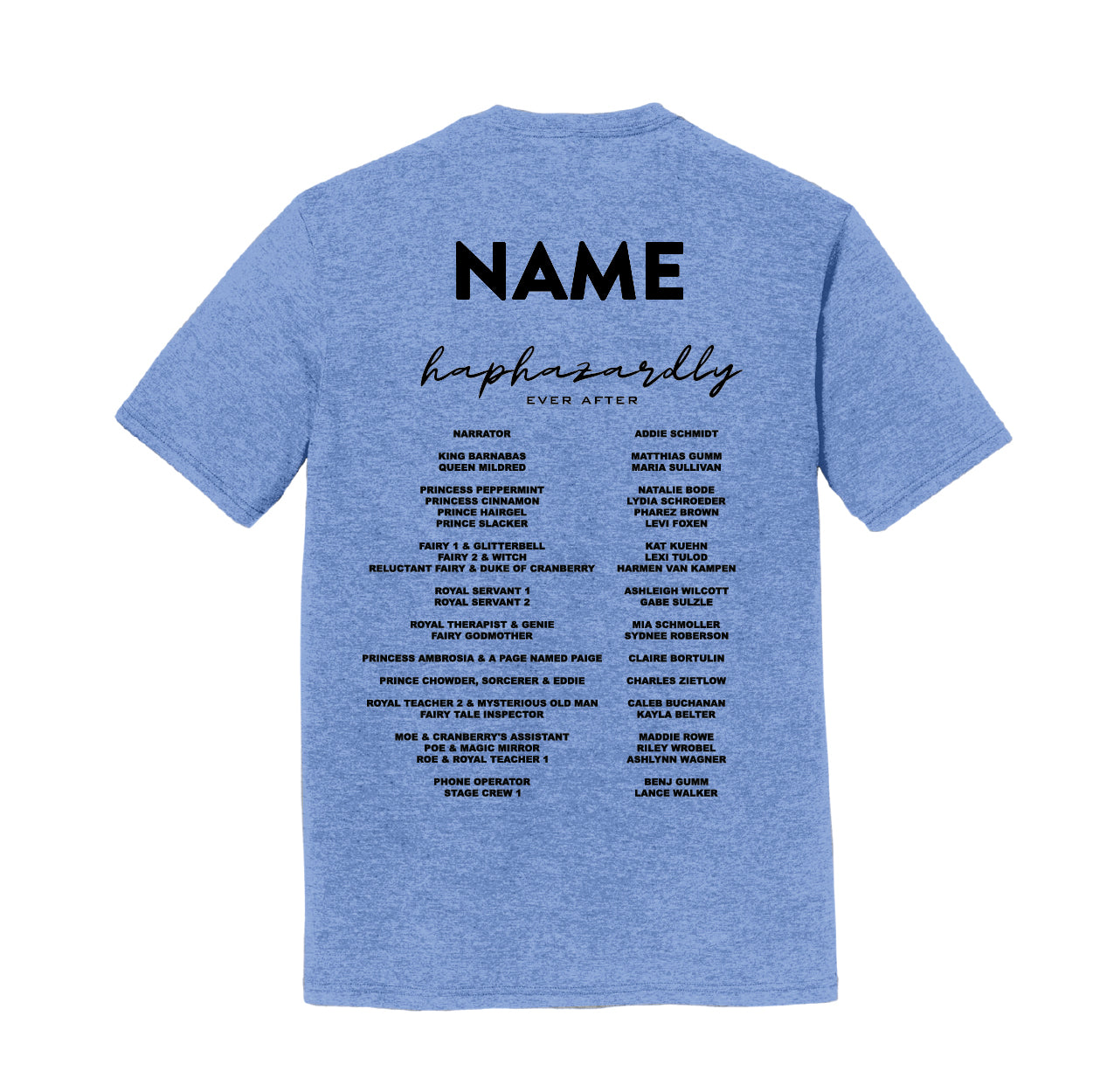 District ® Perfect Tri ® Tee - Fall Play - Choice 2 - With Last Name