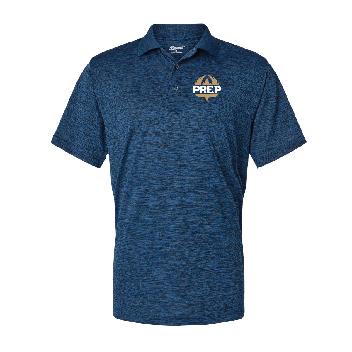 Paragon - Dakota Striated Heather Blue Polo