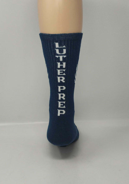 Luther Prep Navy Socks
